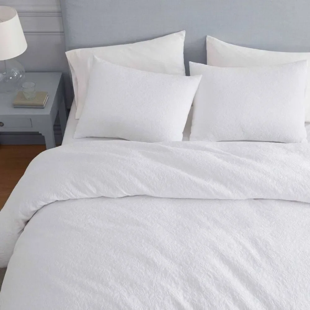 Martha Stewart White Textured Comforter Set